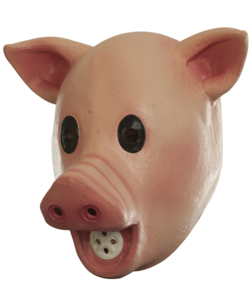 Squeaky Pig halloween latex mask