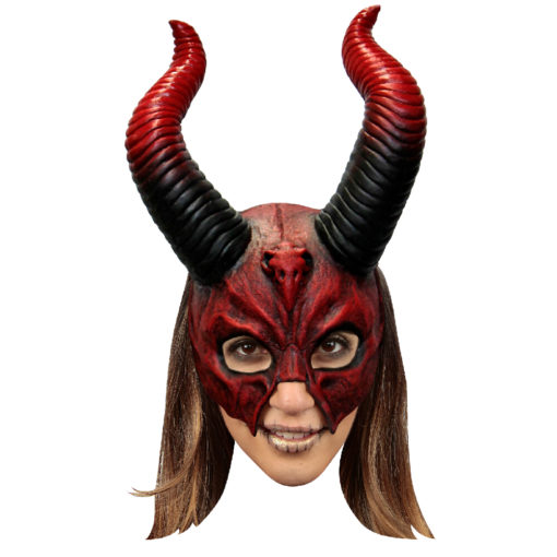 Devil mythical horned skull