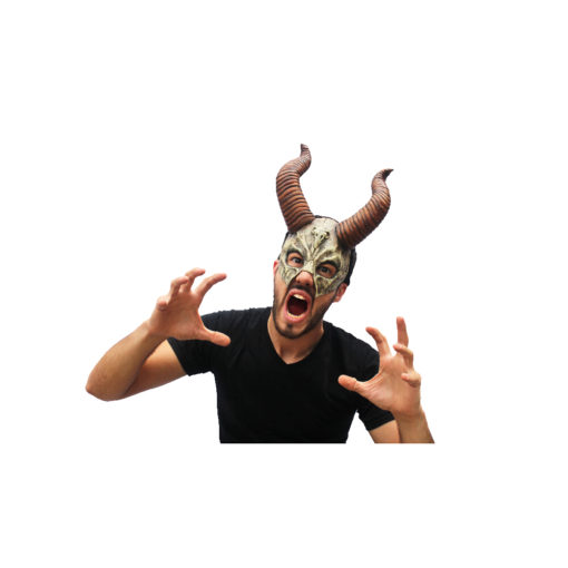 Mythical horned skull mask - Image 2