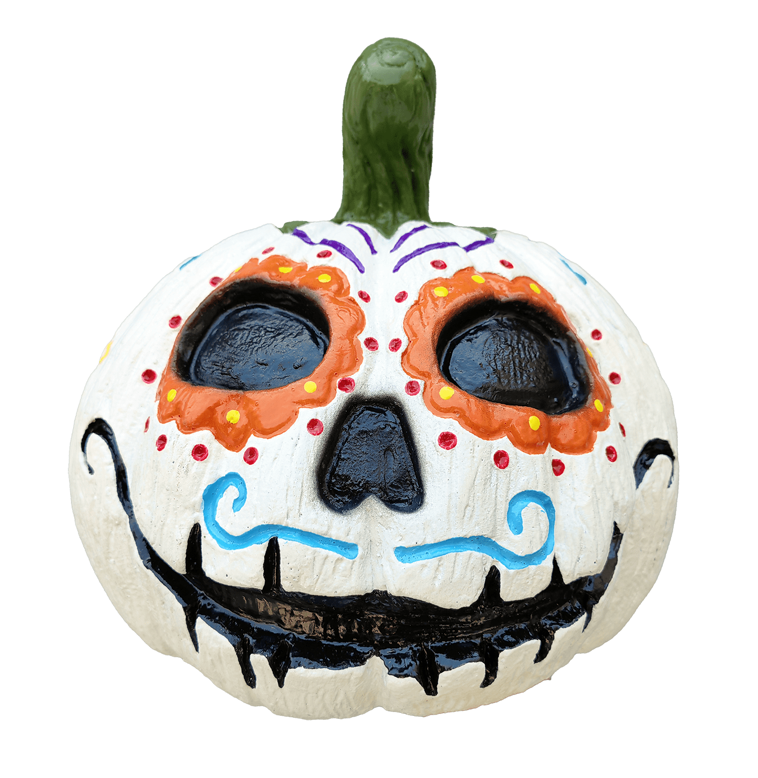 vampire painted pumpkin